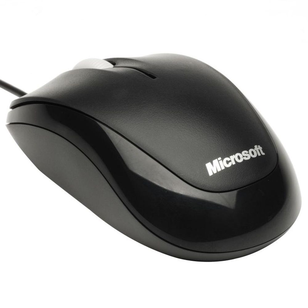 Mouse microsoft wired optic compact optical for business negru