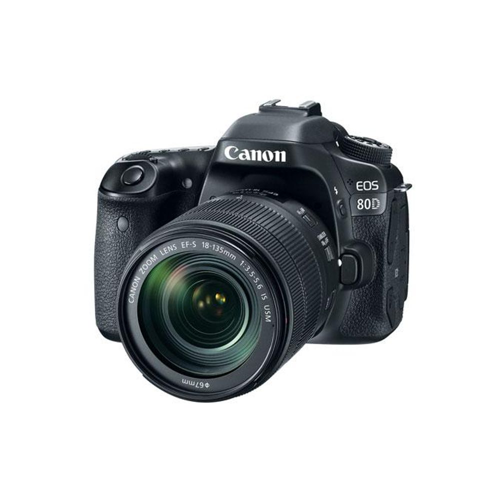 Camera foto Canon EOS80D EF 18-135 IS USM, 24MP, CMOS,3" TFT fully articulated, DIGIC 6, 7 cadre / sec, ISO 100-16000,FullHD movies 30fps, compatibil