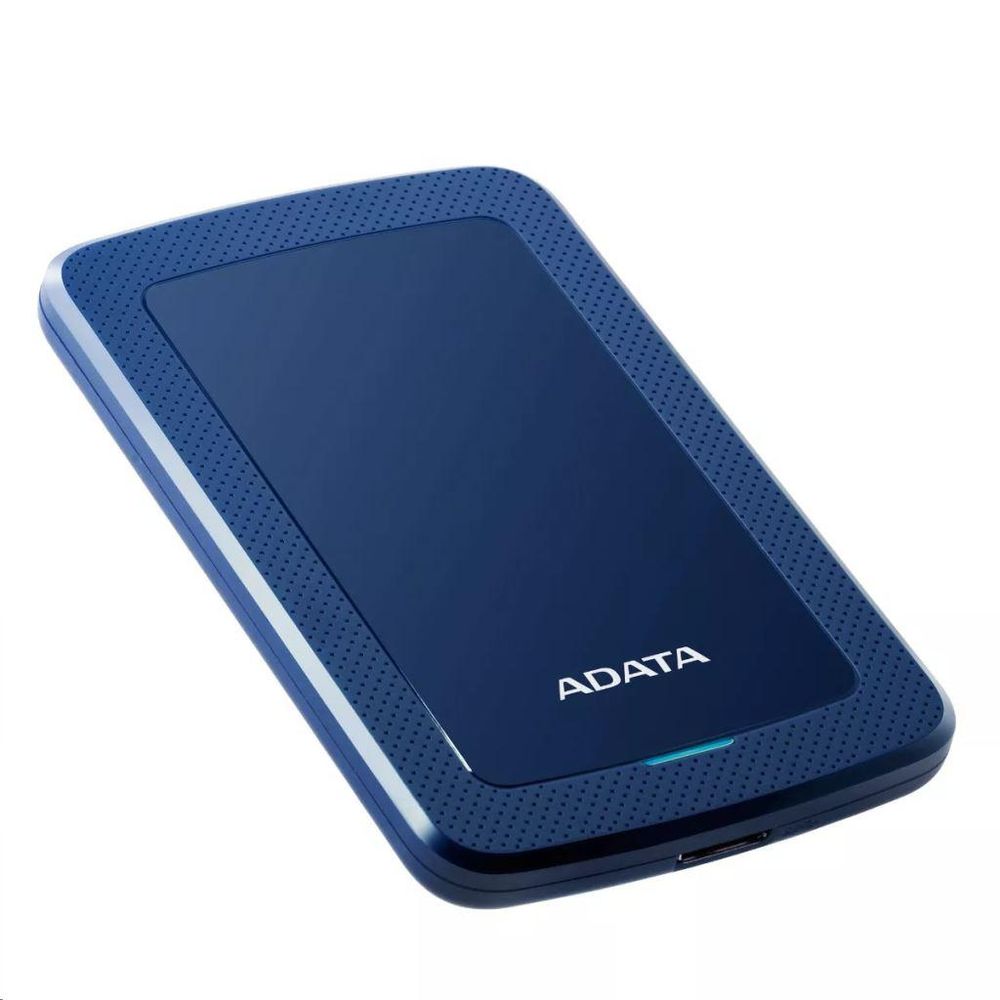 HDD extern ADATA, 2TB, HV300, 2.5, USB 3.1, Senzor protectie socuri, Criptare Date, Ultraslim, Albastru