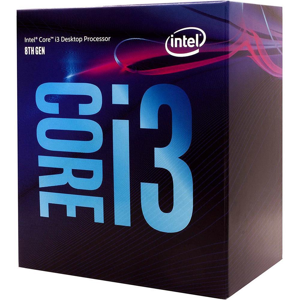 In cpu core i3-8100, bx80684i38100, 6m cache, 3.60 ghz, lga1151, 4 cores, max memory size: 64 gb, dual memory channel: ddr4-2400 mhz, no ecc memory