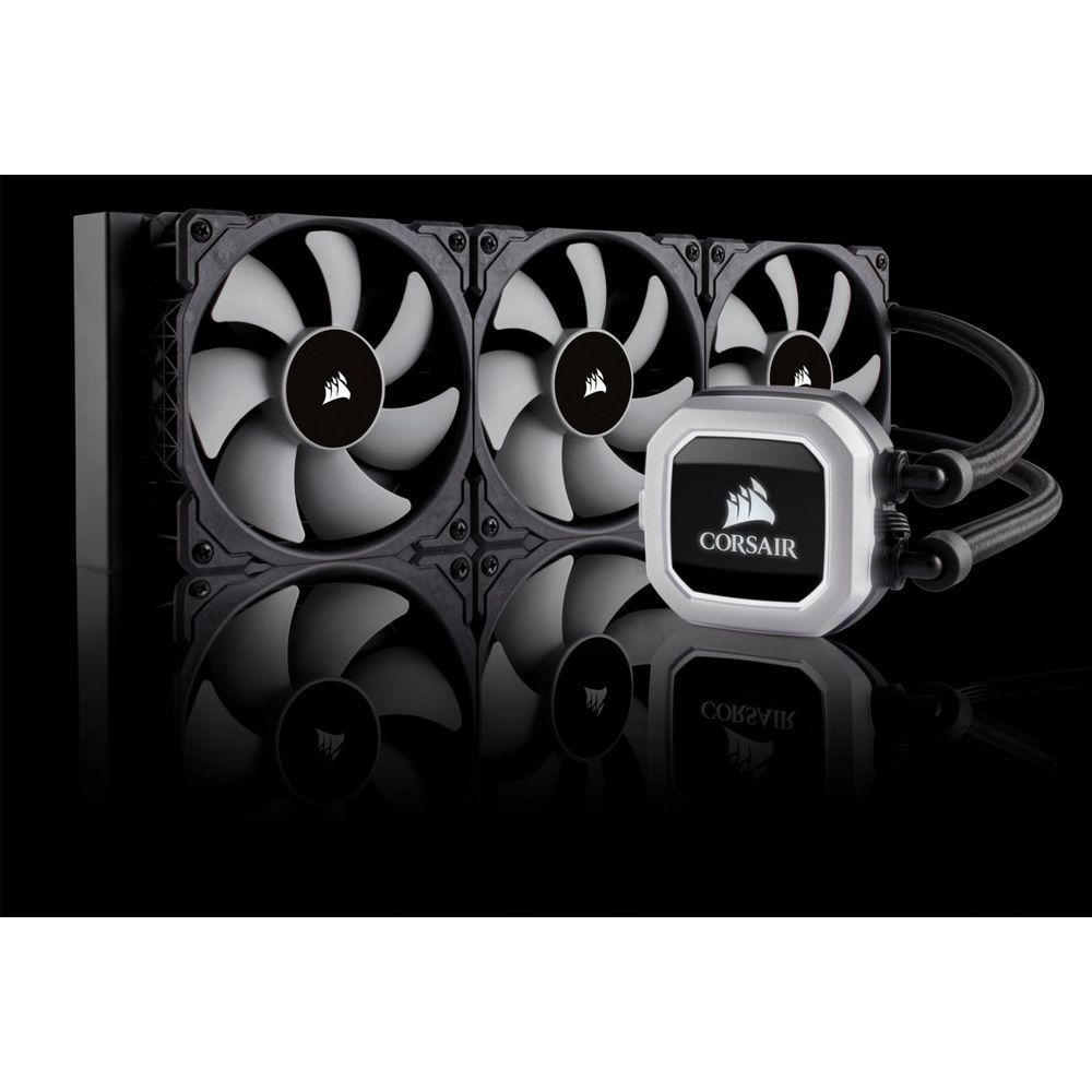Cooler CPU Corsair H150i RGB, racire cu lichid, ventilator 3x120mm, baza cupru, Socket Support: AM2/3/4, FM1/2, LGA: 115x, 1366, 2011, 2011-3, 2066,