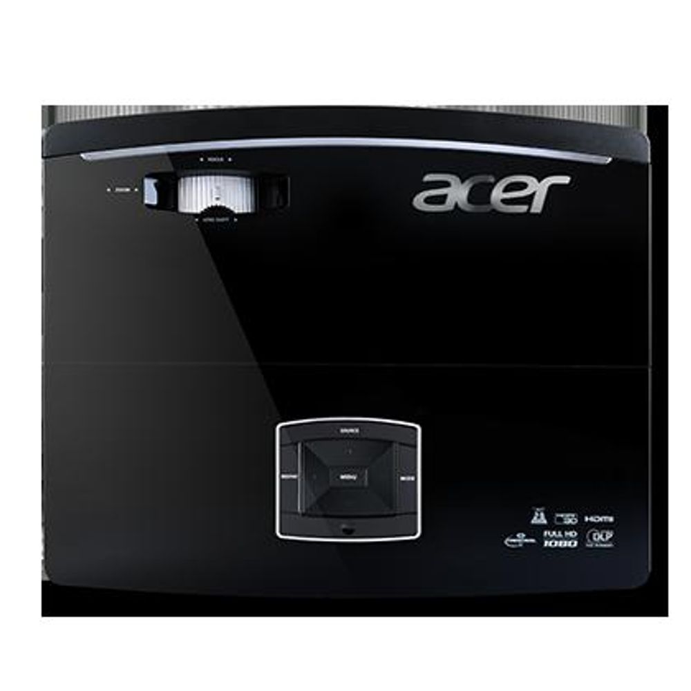 Proiector ACER P6500, DLP 3D, FHD 1920x1080, 5000 lumeni, 16:9, 20.000:1, lampa 4000 ore EcoMode, 3x HDMI, Composit, Component, S-Video, VGA, RJ45, U PROJECTOR ACER P6500