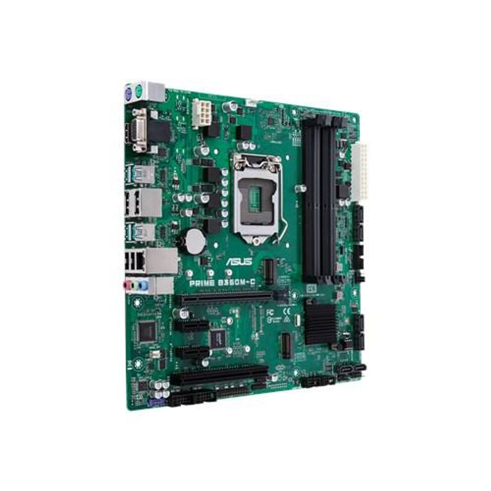 Placa de baza Asus Socket LGA1151 v2, PRIME B360-PLUS/CSM, 4x DIMM DDR4 2666/2400/2133 MHz Non-ECC, Un-buffered Memory, 1x D-Sub/HDMI/DVI-D, 2x PCIe
