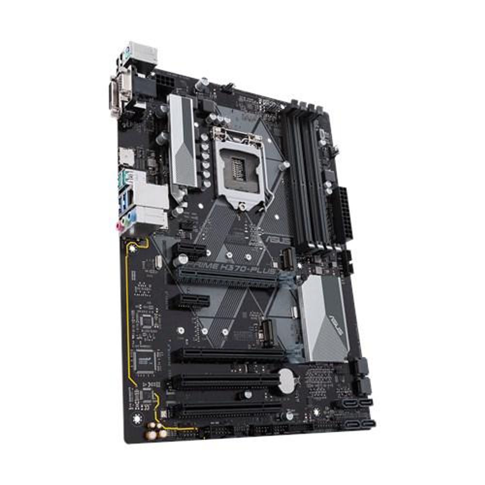 Placa de baza Asus Socket LGA1151 v2, PRIME H370-PLUS, 4*DDR4 2666/2400/2133MHz, 1x D-Sub/HDMI/DVI, 1 x PCIe 3.0/2.0 x16 + 1 x PCIe 3.0/2.0 x16(@x4