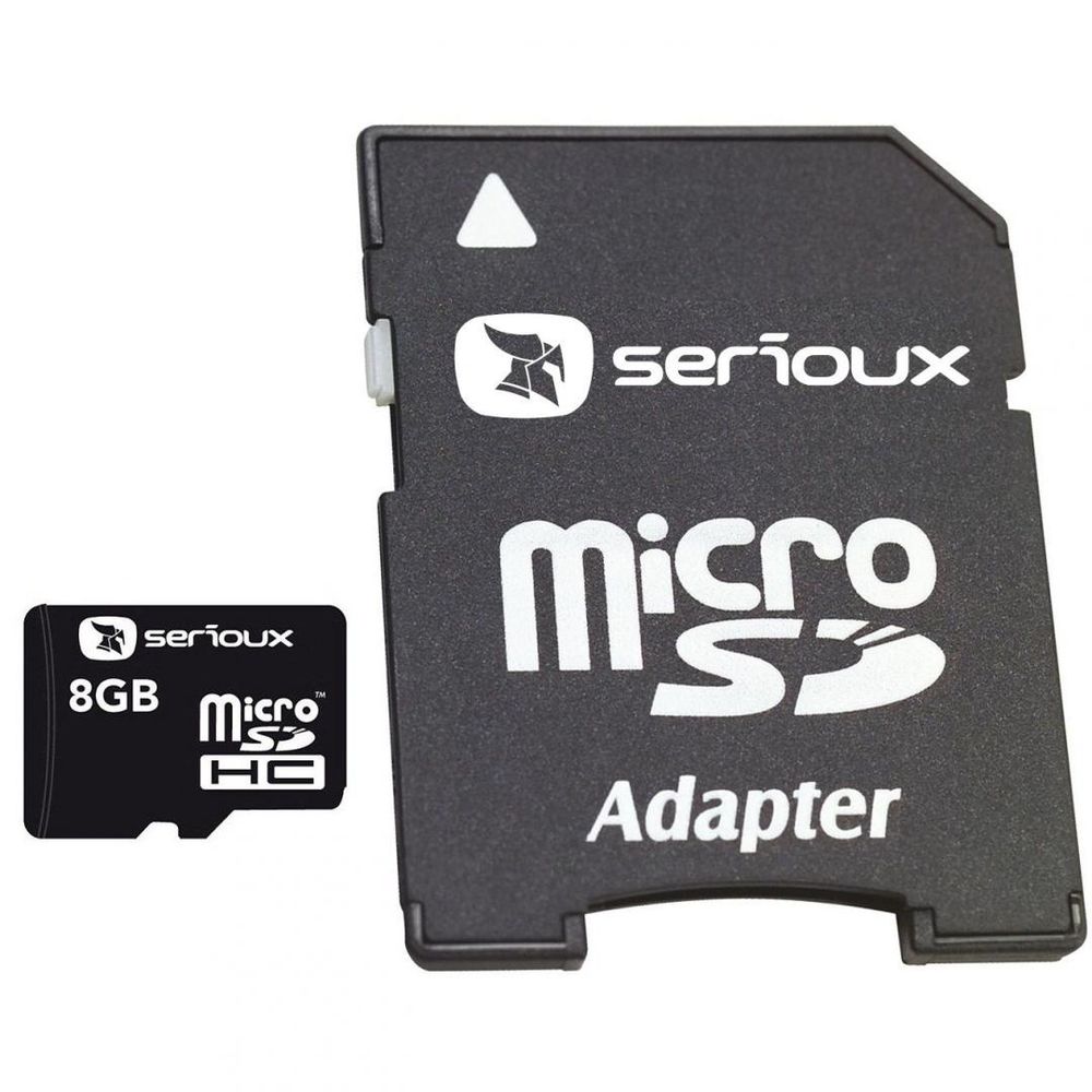 Micro Secure Digital Card Serioux, 8GB, SFTF08AC10, Clasa 10, cu adaptor SDHC dacris.net