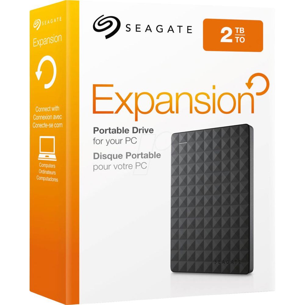 HDD extern Seagate, 2TB, Expansion, 2.5 USB3.0, negru