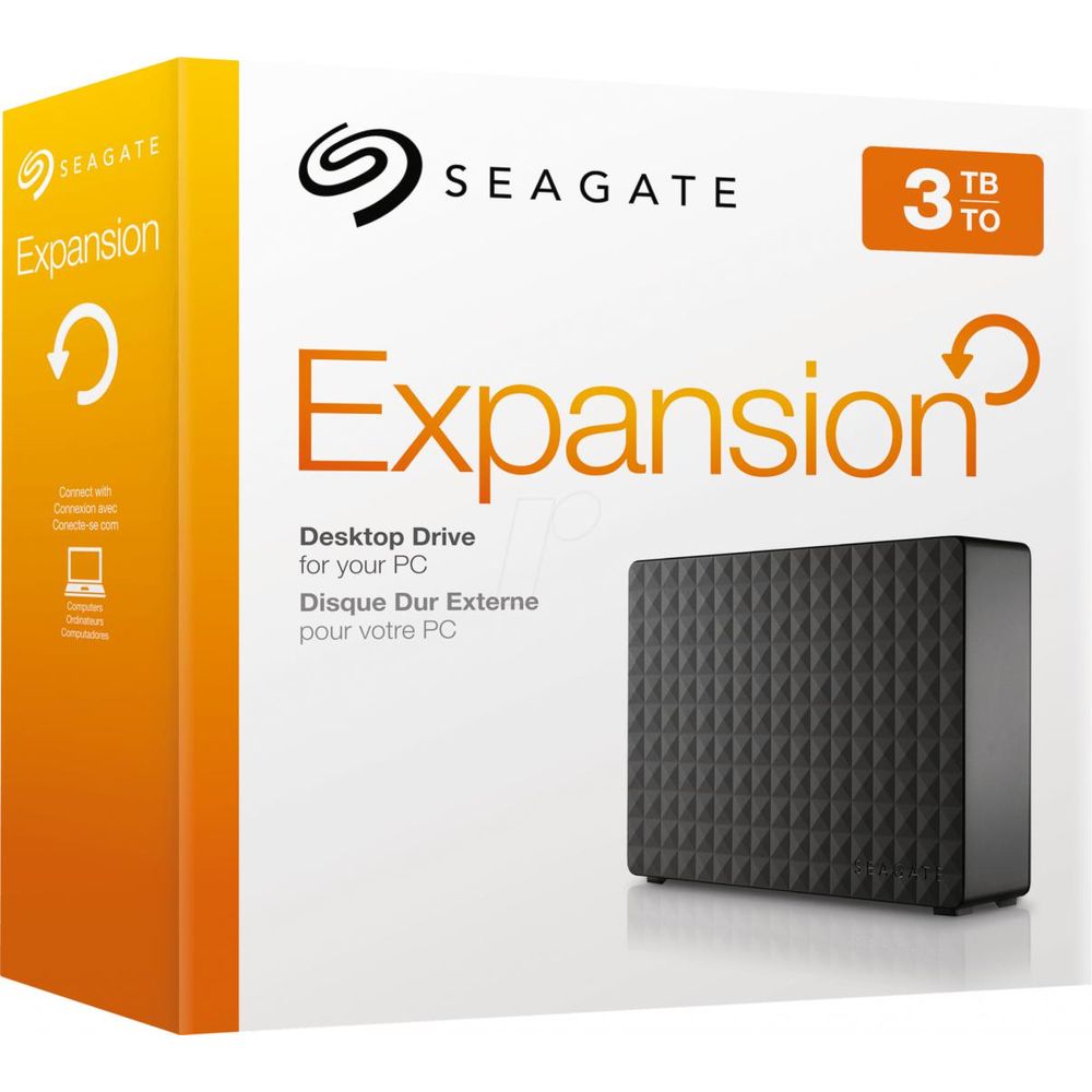 HDD extern Seagate, 3TB, Expansion, 3.5, USB3.0, negru