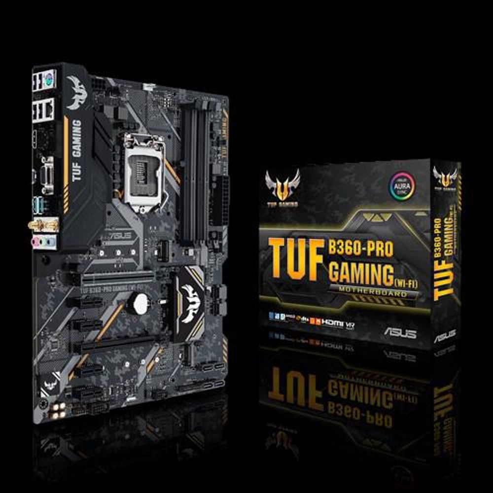 Placa de baza Asus TUF B360-PRO Gaming WiFi Placa de baza Asus Socket LGA1151 v2, TUF B360-PRO GAMING (WI-FI), 4 *DDR4 2666/2400/2133MHz, 1x HDMI/D-Sub, 1x PCIe x16, 4x PCIe x1 Slot, 6x SATA