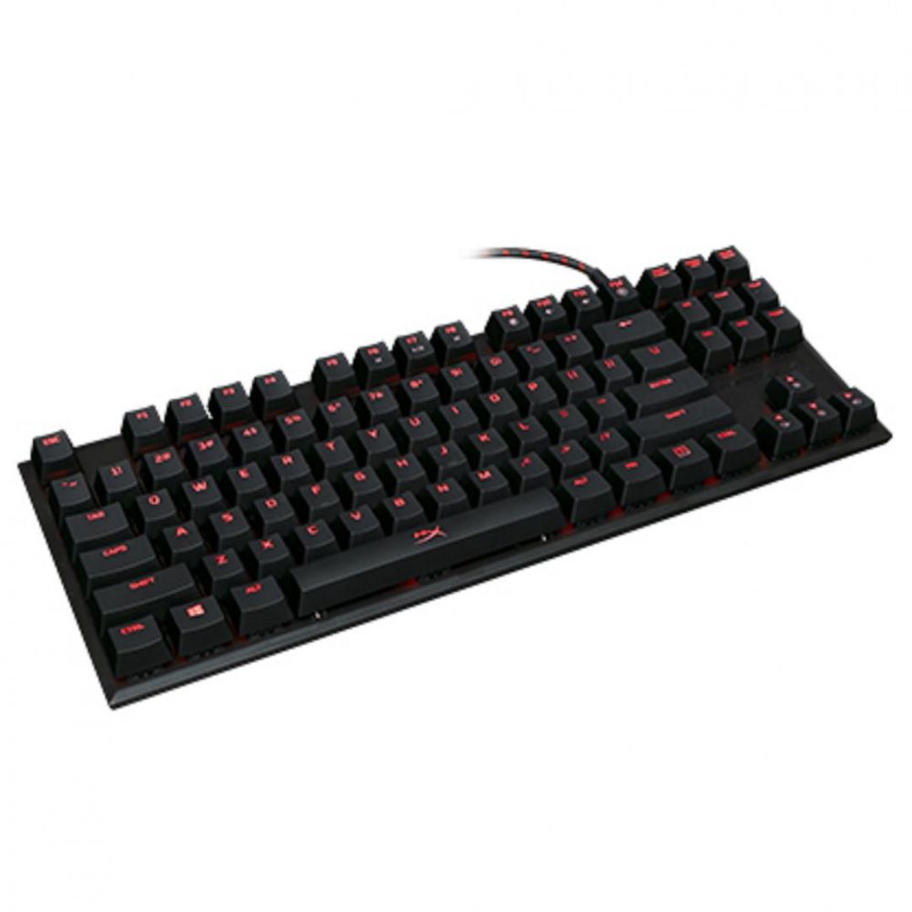 Tastatura Kingston HyperX Alloy FPS, Fir detasabil, Iluminata, USB, Anti-Ghosting, N-key rollover functions, Cherry MX Red, Neagra