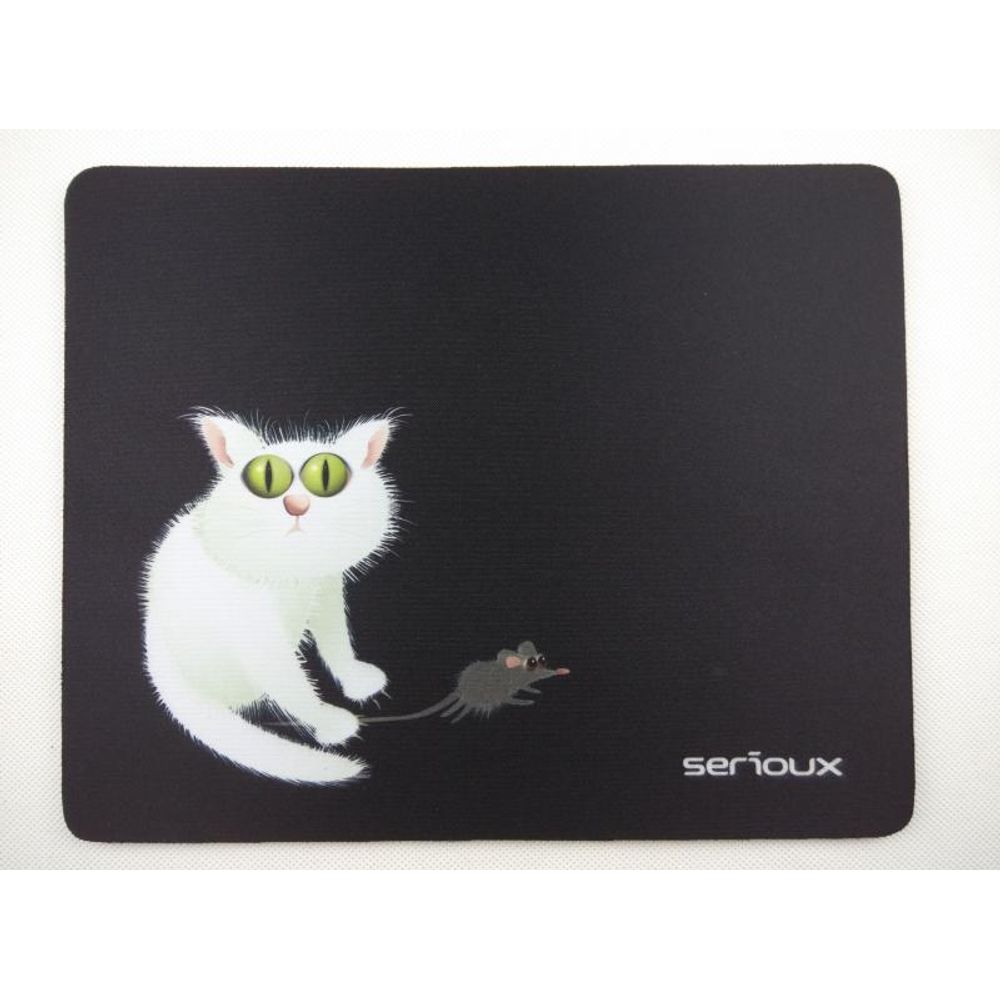 Mouse pad Serioux, model Cat and mice, MSP02 dacris.net imagine 2022 cartile.ro