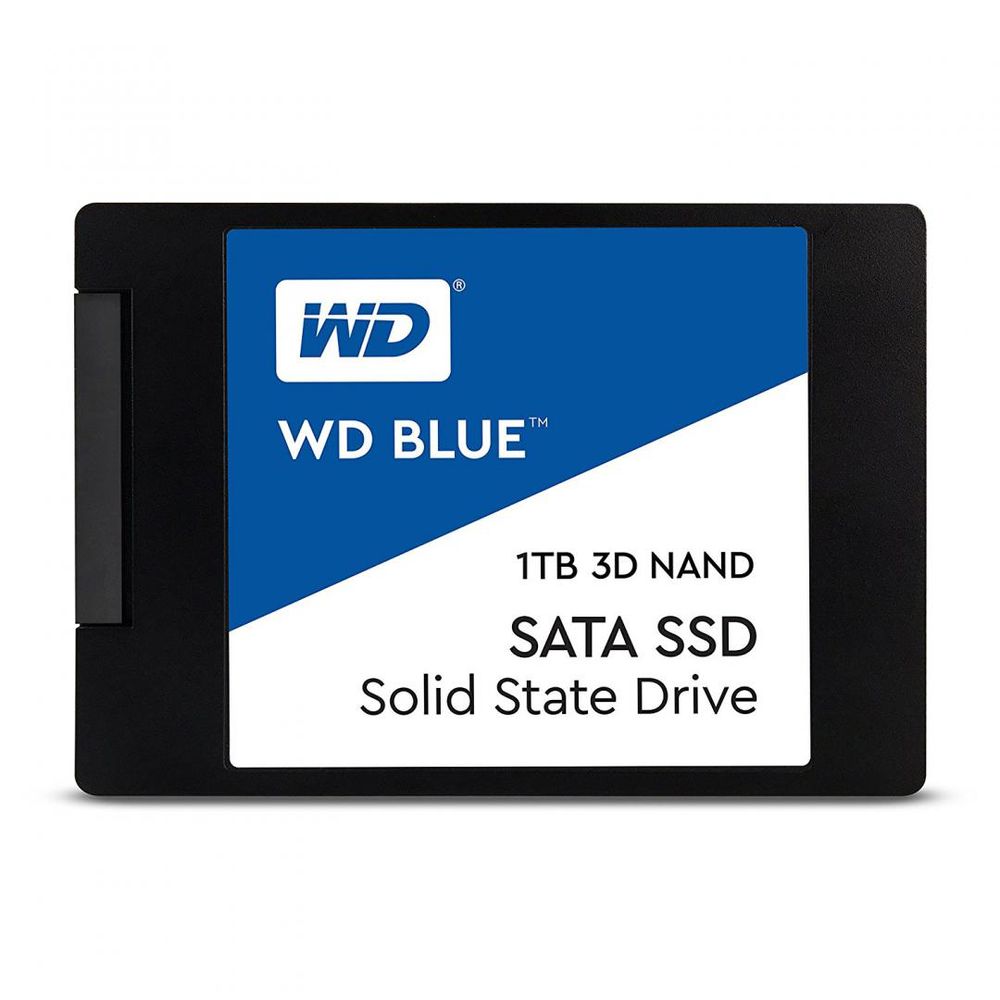 SSD WD, 1TB, Blue, 2.5, SATA3 6GB/s, R/W speed: 560/530MB/s, 3D NAND, 7mm SSD WD, 1TB, Blue, 2.5