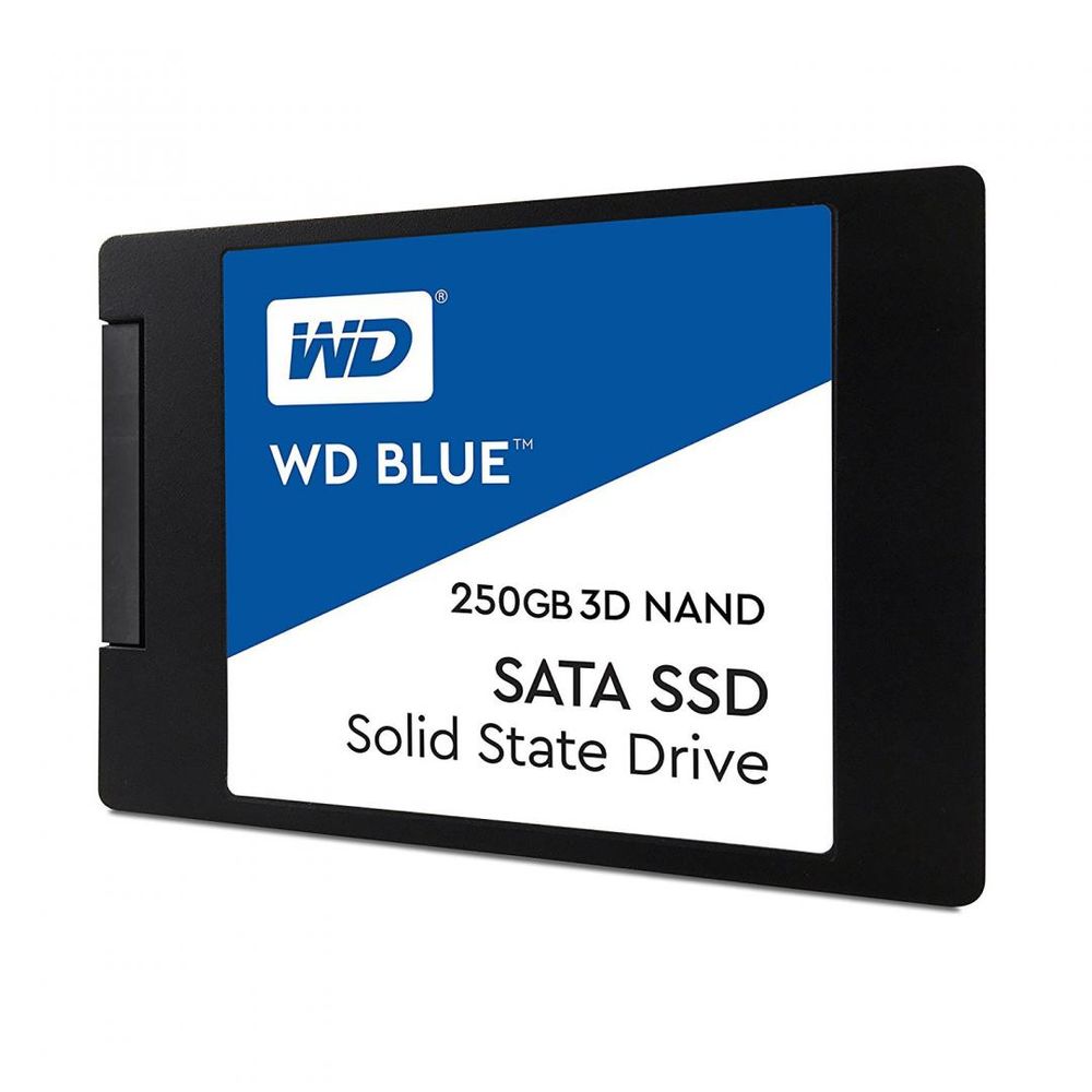 SSD WD, 250GB, Blue, 2.5, SATA 3.0, 3D NAND, R/W speed: 560/530MBs, 7mm