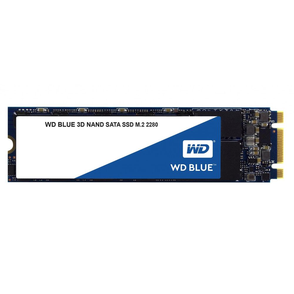 SSD WD, 500GB, Blue, M.2, SATA3, 6 Gb/s, 3D NAND, Solid State Drive dacris.net poza 2021