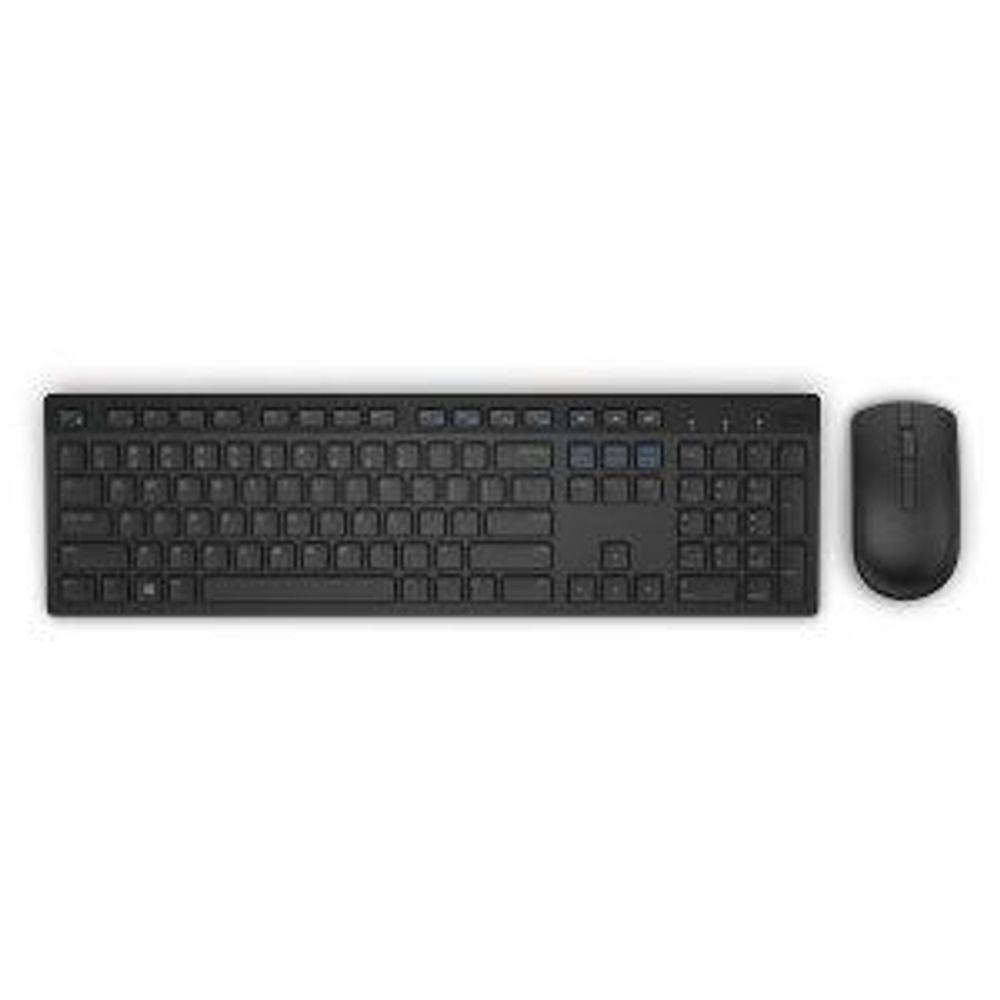Dell Keyboard and mouse set KM636, wireless, 2.4 GHz, USB wirelessreceiver, US INT layout, Scissor Key Technology, Logitech Unifyingreceiver, battery