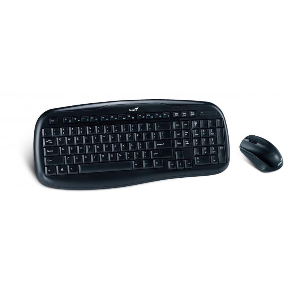 Kit tastatura + mouse Genius KB-8000X, wireless, negru, 2.4Ghz, 1200dpi optical mouse, USB