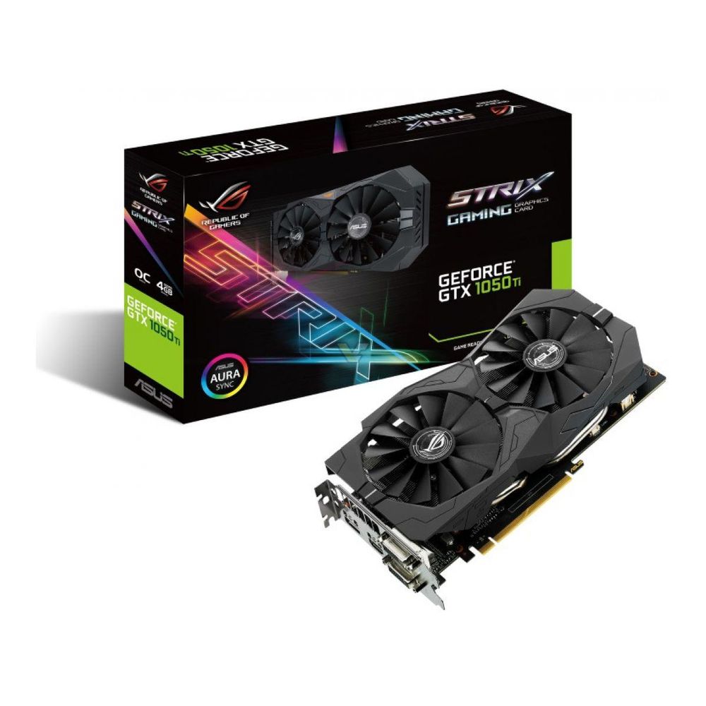 Placa video Asus NVIDIA GeForce GTX 1050 TI, STRIX-GTX1050TI-4G-GAMING, PCI Express 3.0, GDDR5 4GB, 128-bit, 1290 MHz/1392 MHz, 7008 MHz, DVI*