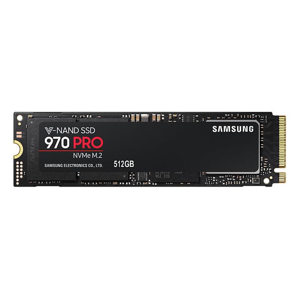 SSD Samsung, 512GB, 970 Pro, retail, NVMe M.2 PCI-E, rata transfer r/w: 3500/2700 mb/s, 80.15 x 22.15 x 2.38 mm, Criptare AES 256-bit