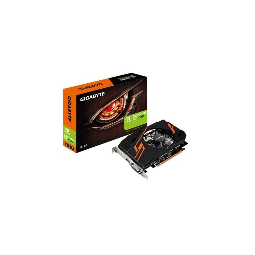 Placa video Gigabyte GeForce GT 1030, 2GB GDDR5, 64-BIT, N1030OC-2GI, Boost: 1544 MHz/ Base: 1290 MHz in OC Mode, Boost: 1518 MHz/ Base: 1265 MHz in