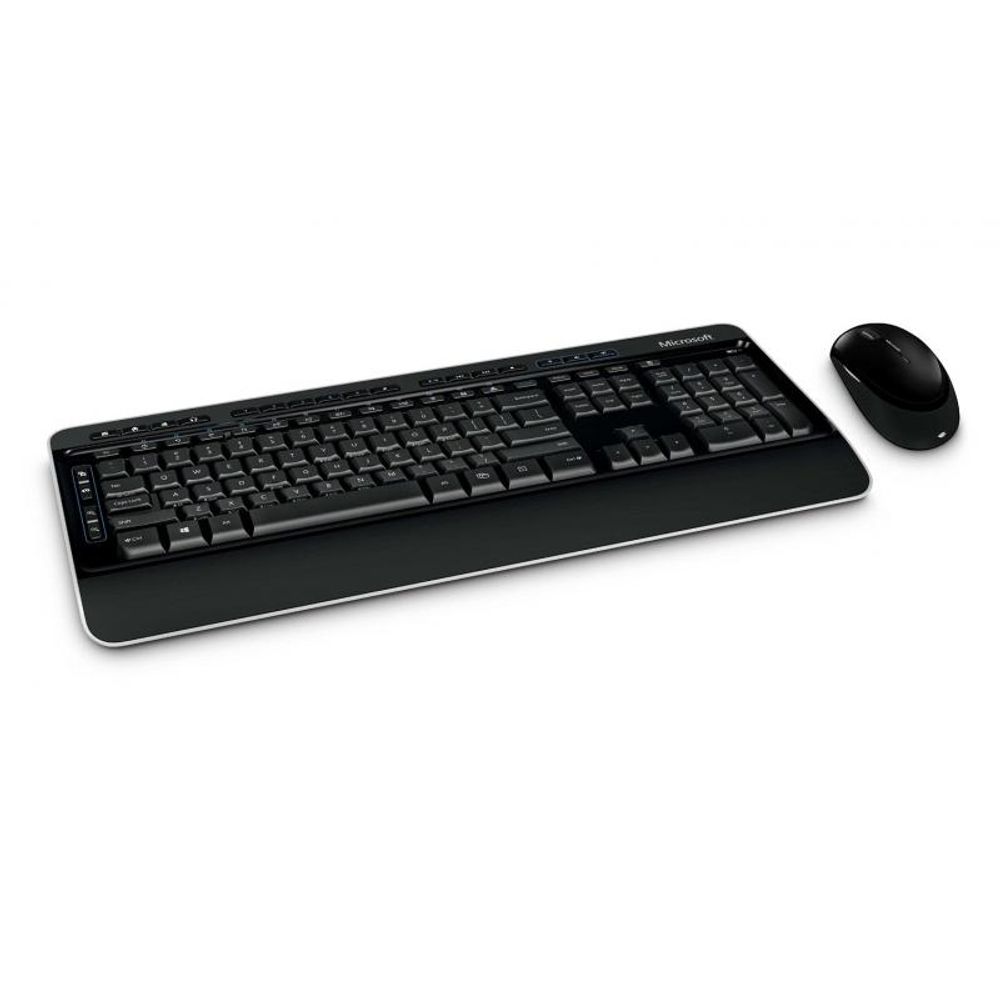 Kit tastatura + mouse Microsoft Wireless BlueTrack Desktop 3050 negru dacris.net poza 2021