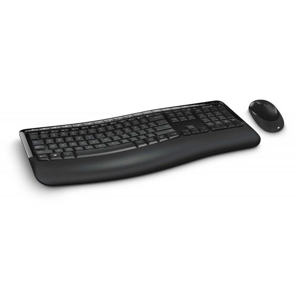 Kit tastatura + mouse Microsoft Wireless BlueTrack Desktop Comfort 5050 negru dacris.net imagine 2022 depozituldepapetarie.ro