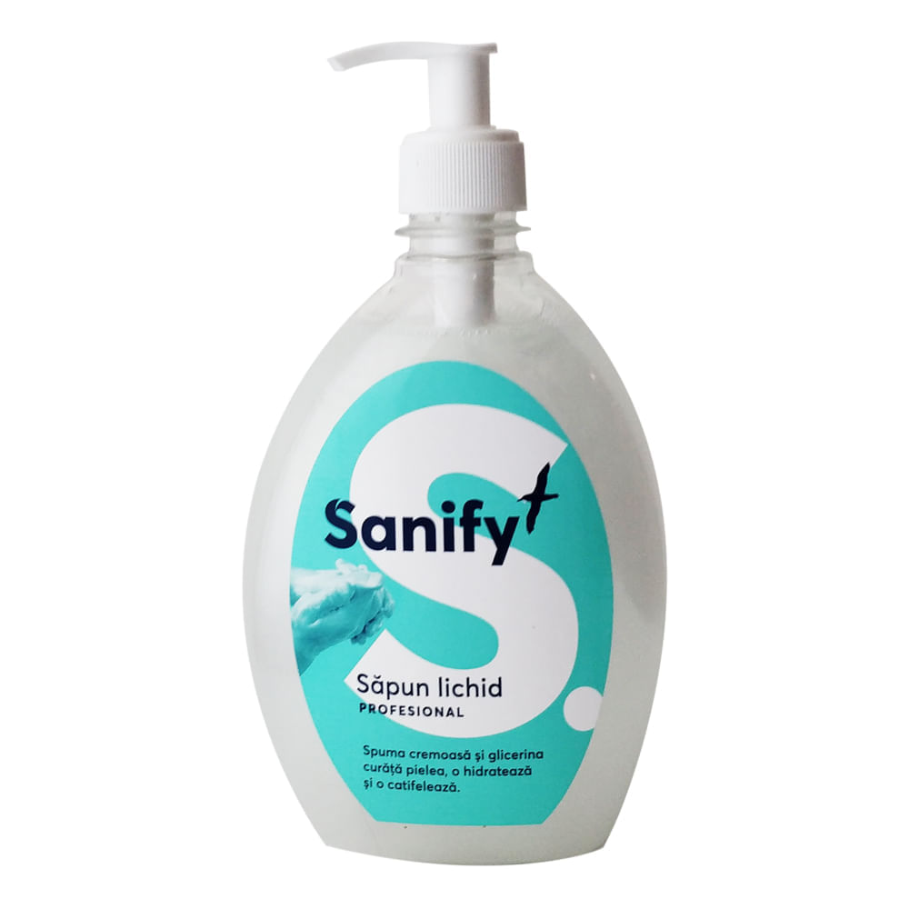 Sapun lichid pentru maini cu glicerina Sanify 500 mL Sapun lichid 500 mL Sanify