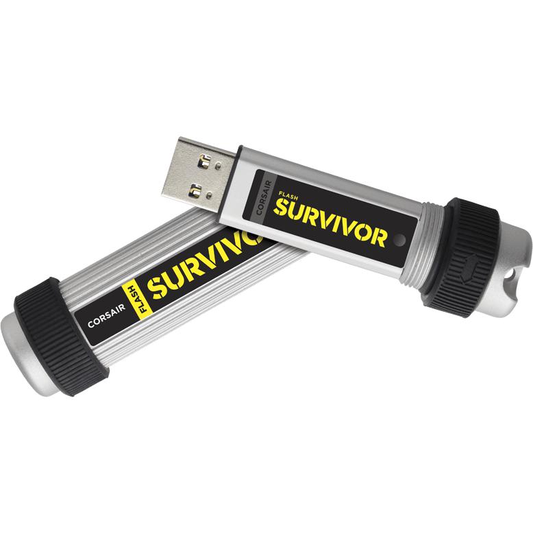 PCMFSV3B-32GB USB Flash Drive Corsair, 32GB, Survivor Ultra Rugged, USB3.0, argintiu/negru