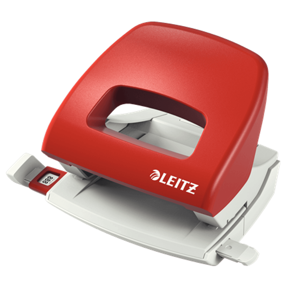Perforator plastic leitz nexxt series 5038, 16 coli, rosu