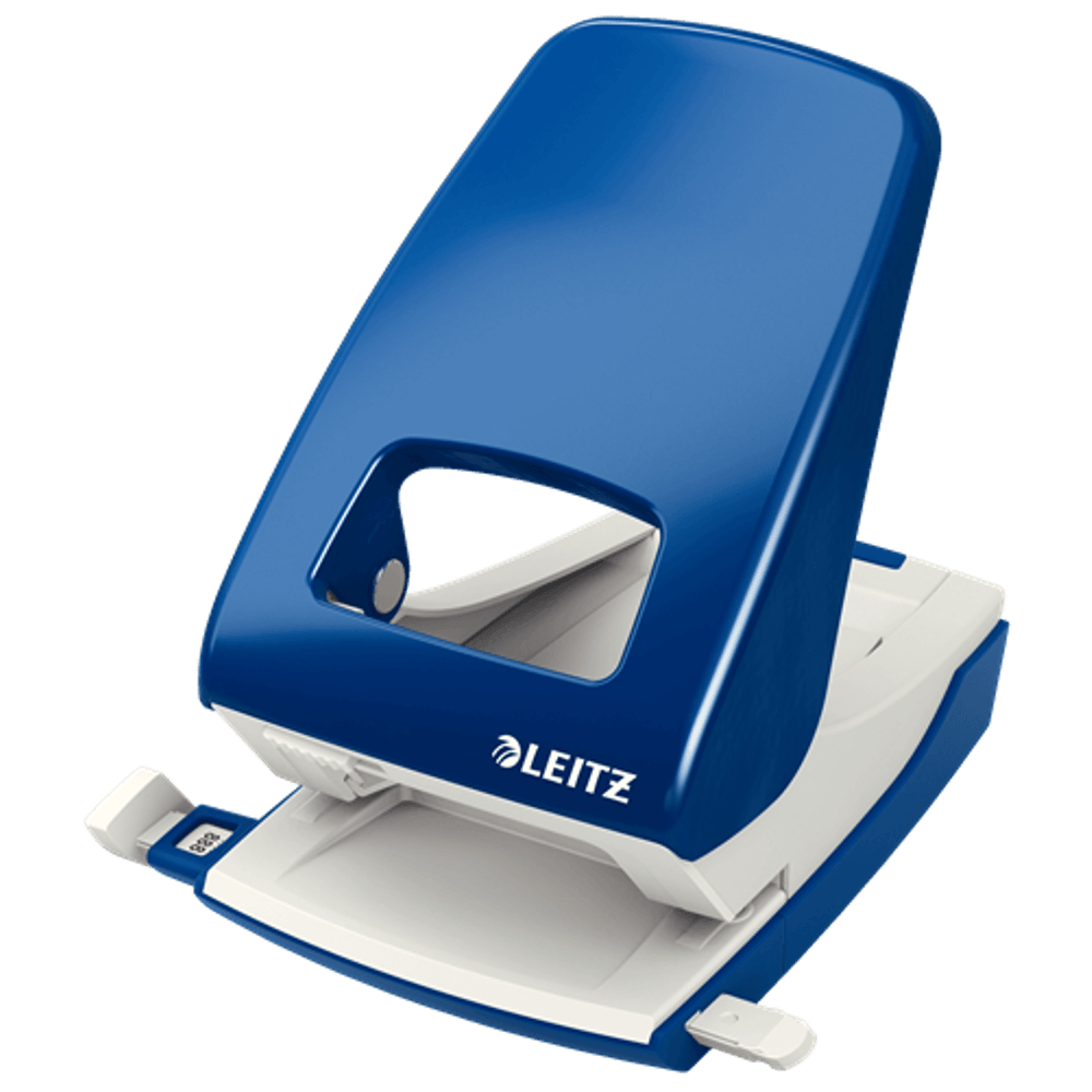 Perforator metalic leitz nexxt series 5138, 40 coli, albastru