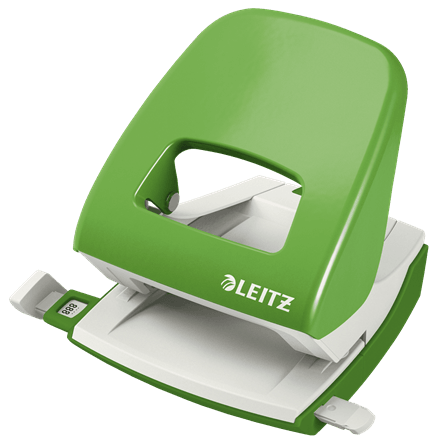 Perforator hartie 2 perforatii 30 coli metal Leitz series 5008 Perforator metalic Leitz NeXXt Series 5008 30 coli verde deschis