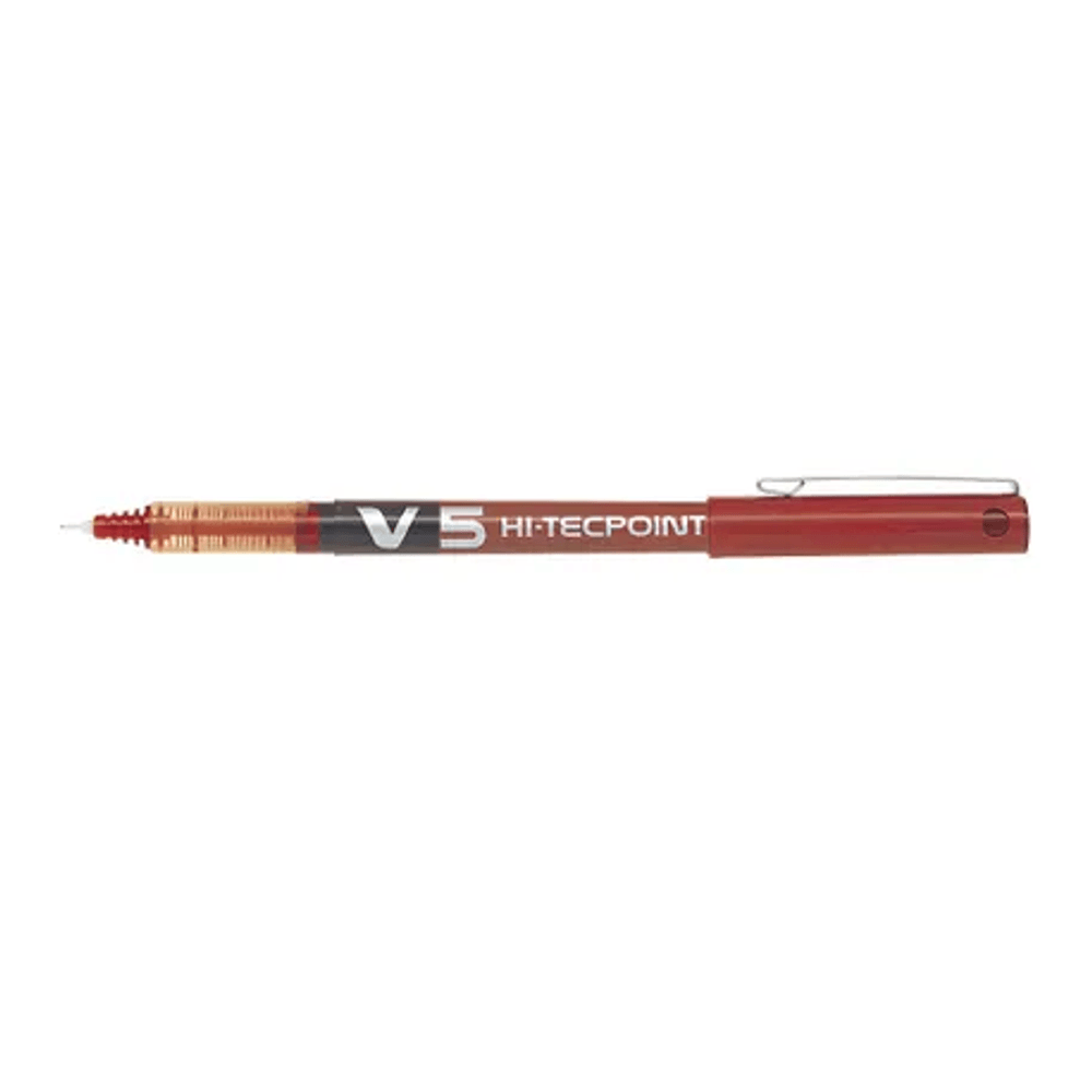 Roller pilot v5 hi-tecpoint, 0.5 mm, 12 bucati/cutie, rosu