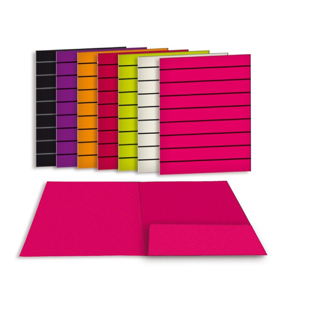 Mapa cu buzunare tu-k-no stripes, fucsia