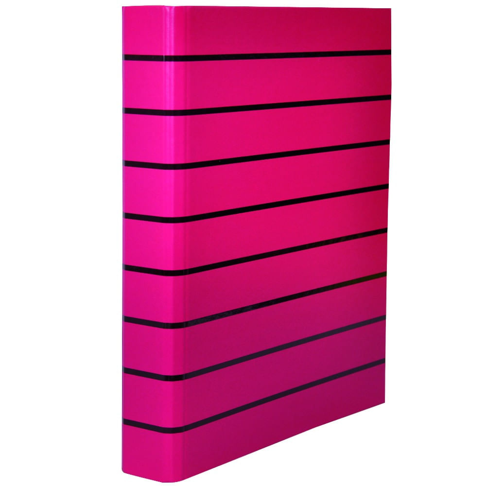 Caiet mecanic senfort t-stripes, 2 inele, 35mm, fucsia