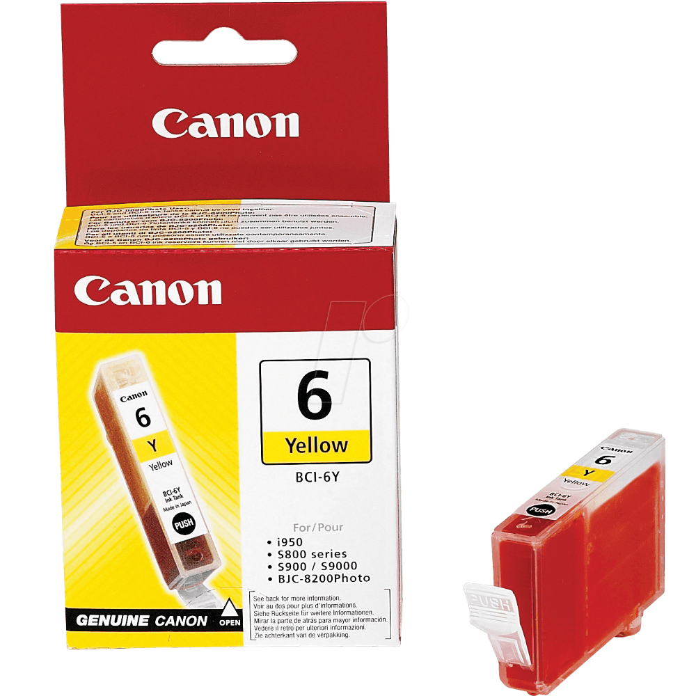 Cartus Canon BCI6Y Yellow 13ML Cartus Canon BCI6Y, 13 ml, galben Canon imagine 2022 cartile.ro