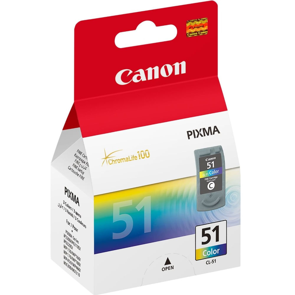 Cartus Canon CL51 COLOR PT IP1600/2200 3X7ML Cartus Canon CL51 pentru ip1600/2200, 3 x 7 ml, color Canon imagine 2022
