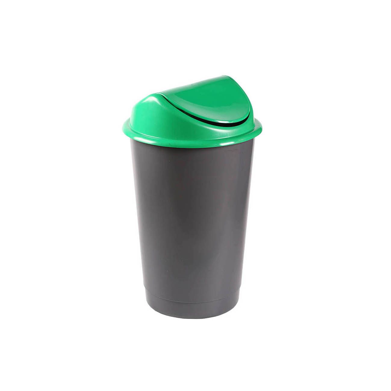 Cos gunoi capac batant deseuri selective 60 L verde