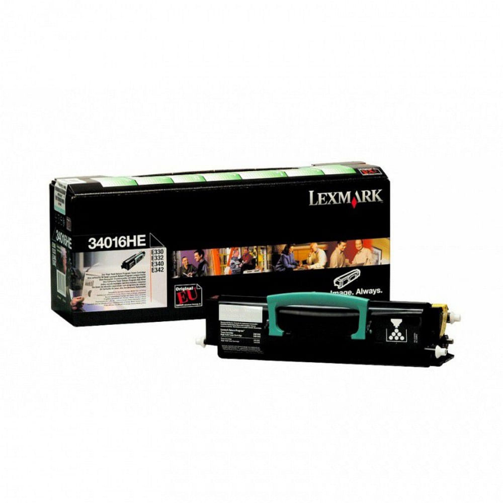 TONER LEXMARK 34016HE/12A8405 BLACK PT E330/332 6K Toner Lexmark OEM 34016HE, negru