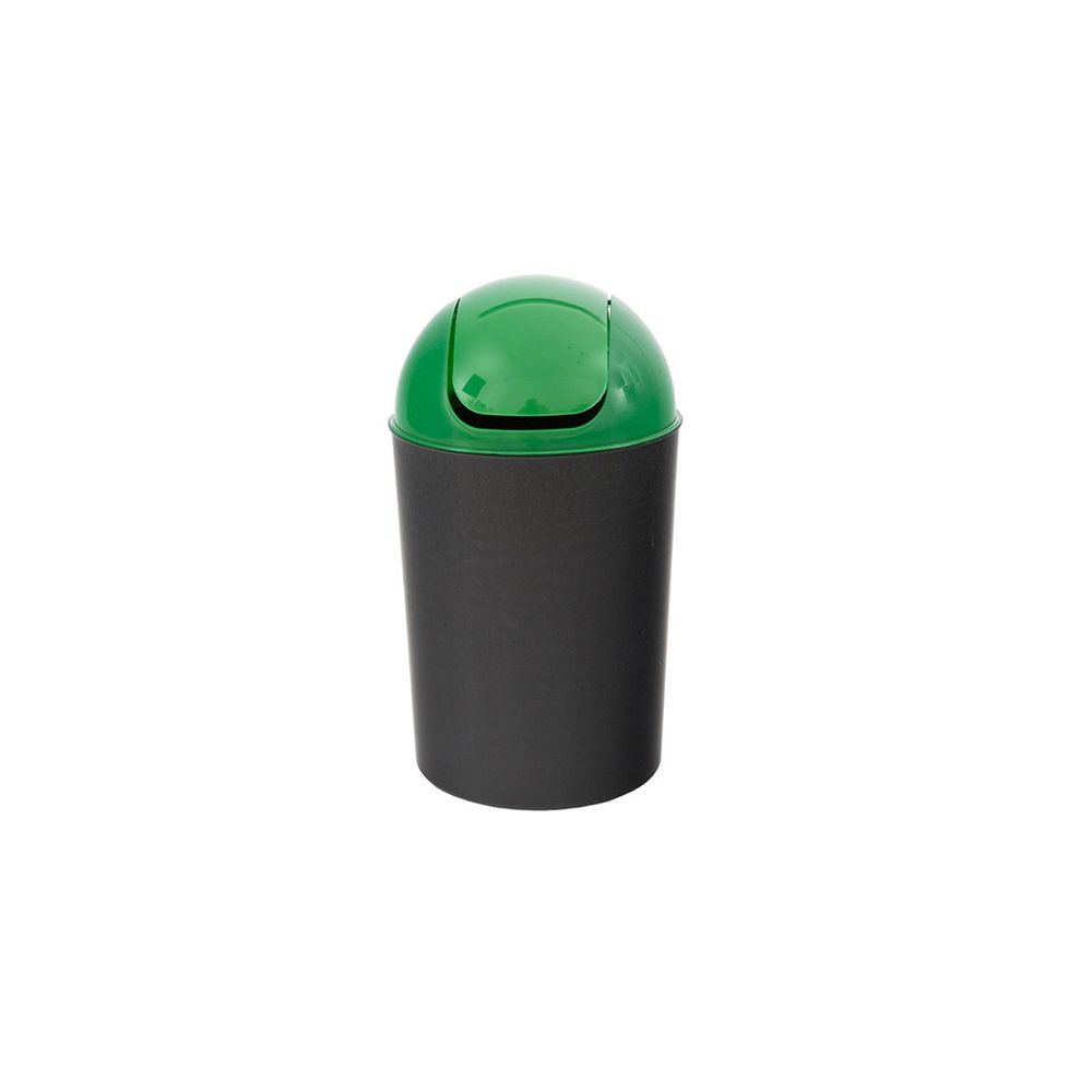Cos gunoi deseuri selective, cu capac batant, 12l, verde
