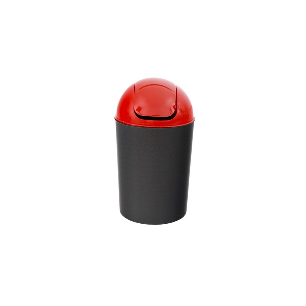 Cos gunoi deseuri selective, cu capac batant, 12l, rosu