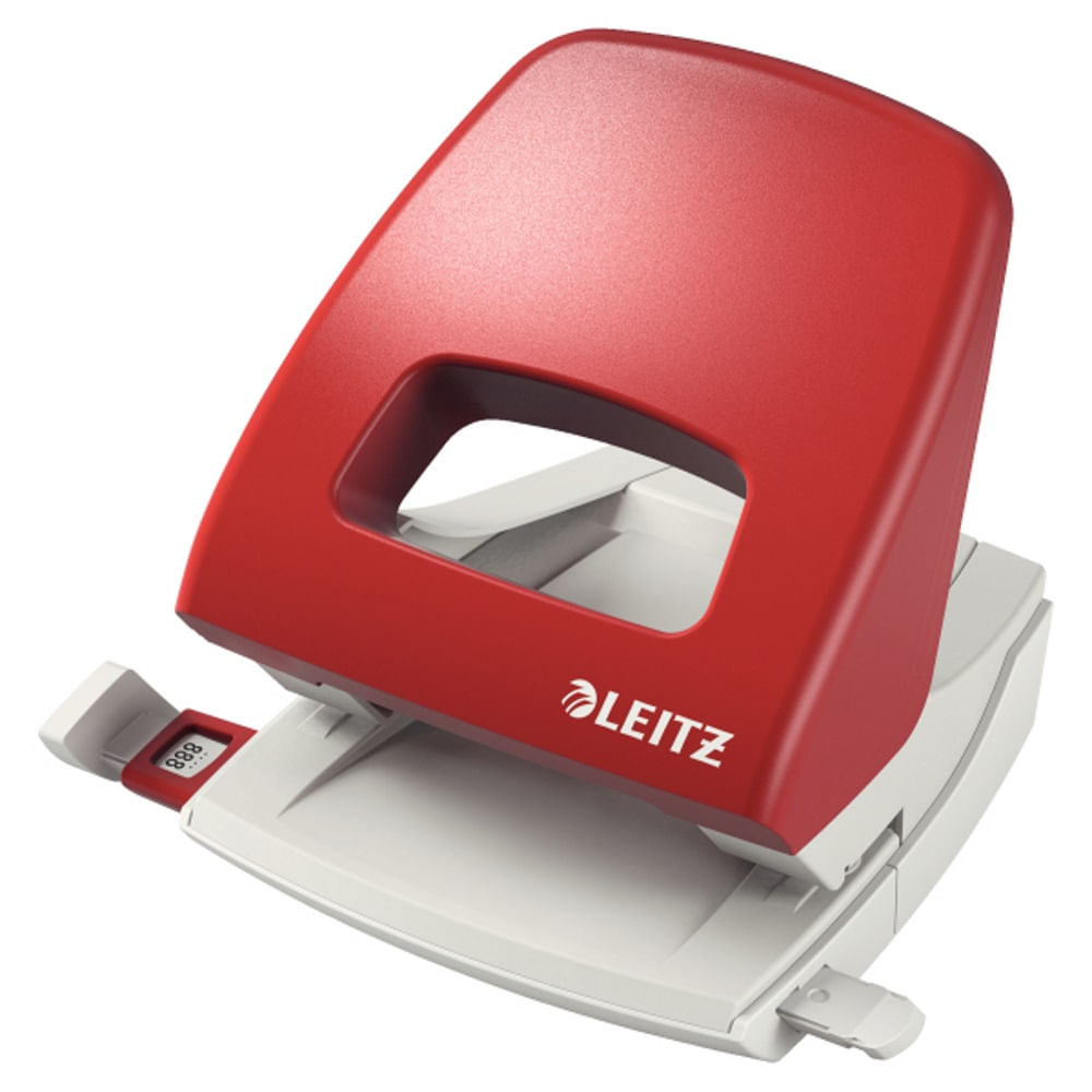 Perforator plastic leitz nexxt series 5005, 25 coli, rosu
