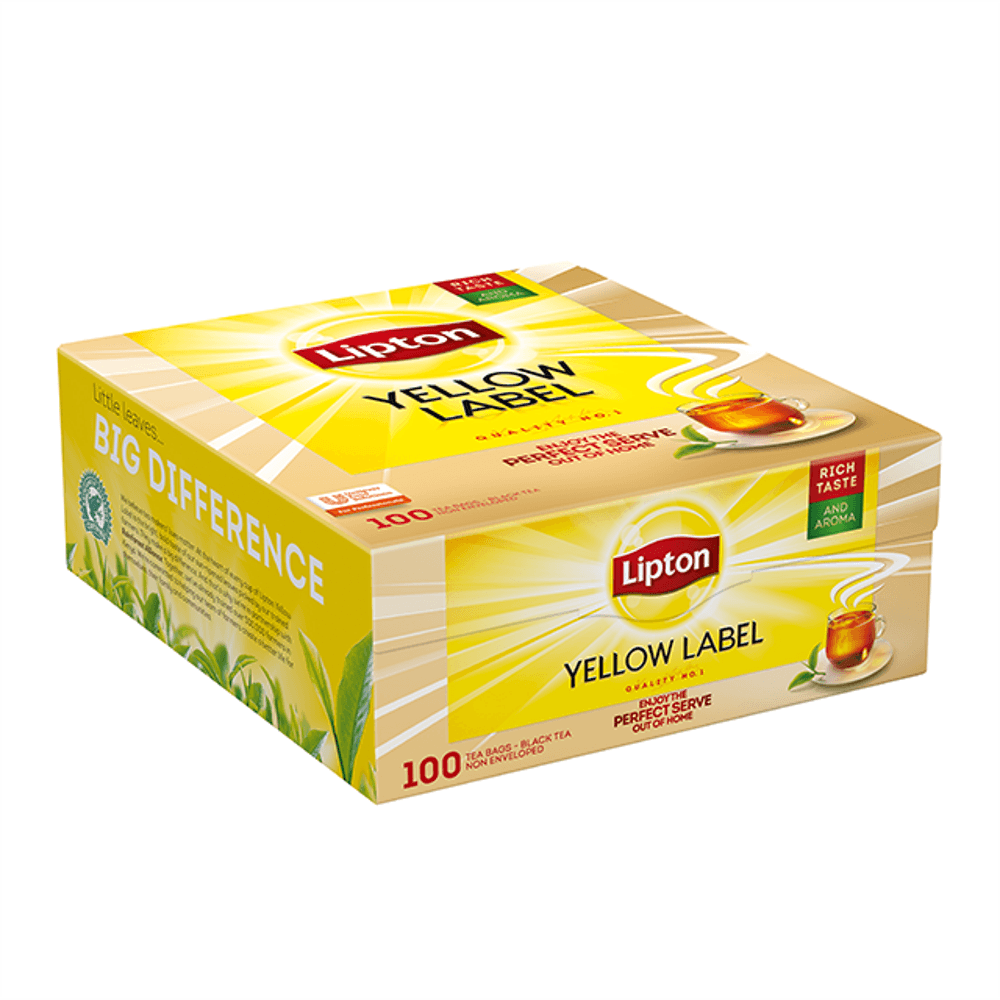Ceai Lipton Yellow, 100 plicuri/cutie dacris.net
