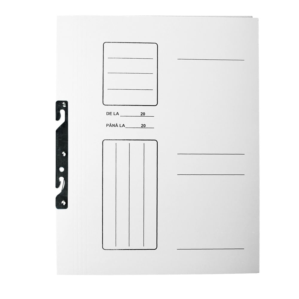 cat face 1+1 Dosar incopciat 1/1 cu gheara, carton, 230 gr/mp, alb