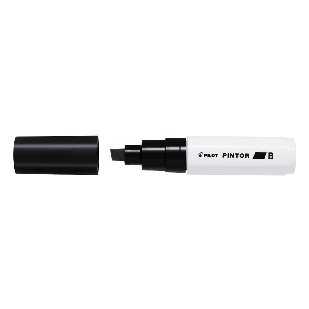 Marker cu vopsea Pilot Pintor B diverse culori 8 mm varf tesit Marker cu vopsea Pilot Pintor varf tesit 8 mm negru