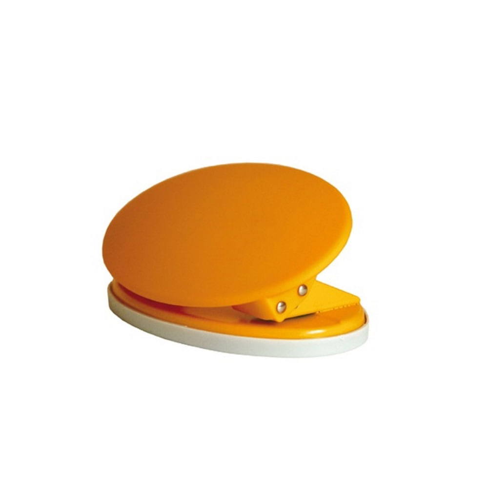 Perforator plastic Tu-k-no, 15 coli, portocaliu dacris.net poza 2021