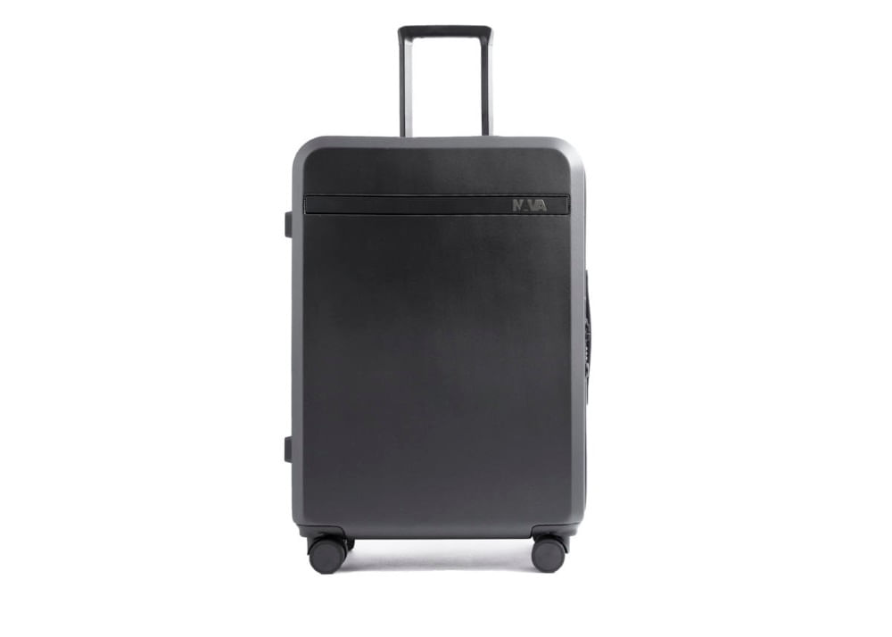 Valiza de voiaj nava outline spinner, medie, negru