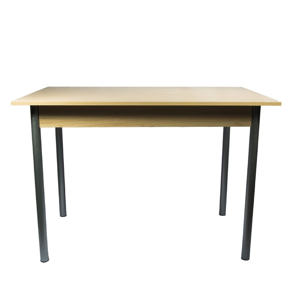 Masa dalma, cadru metalic, mdf, natur