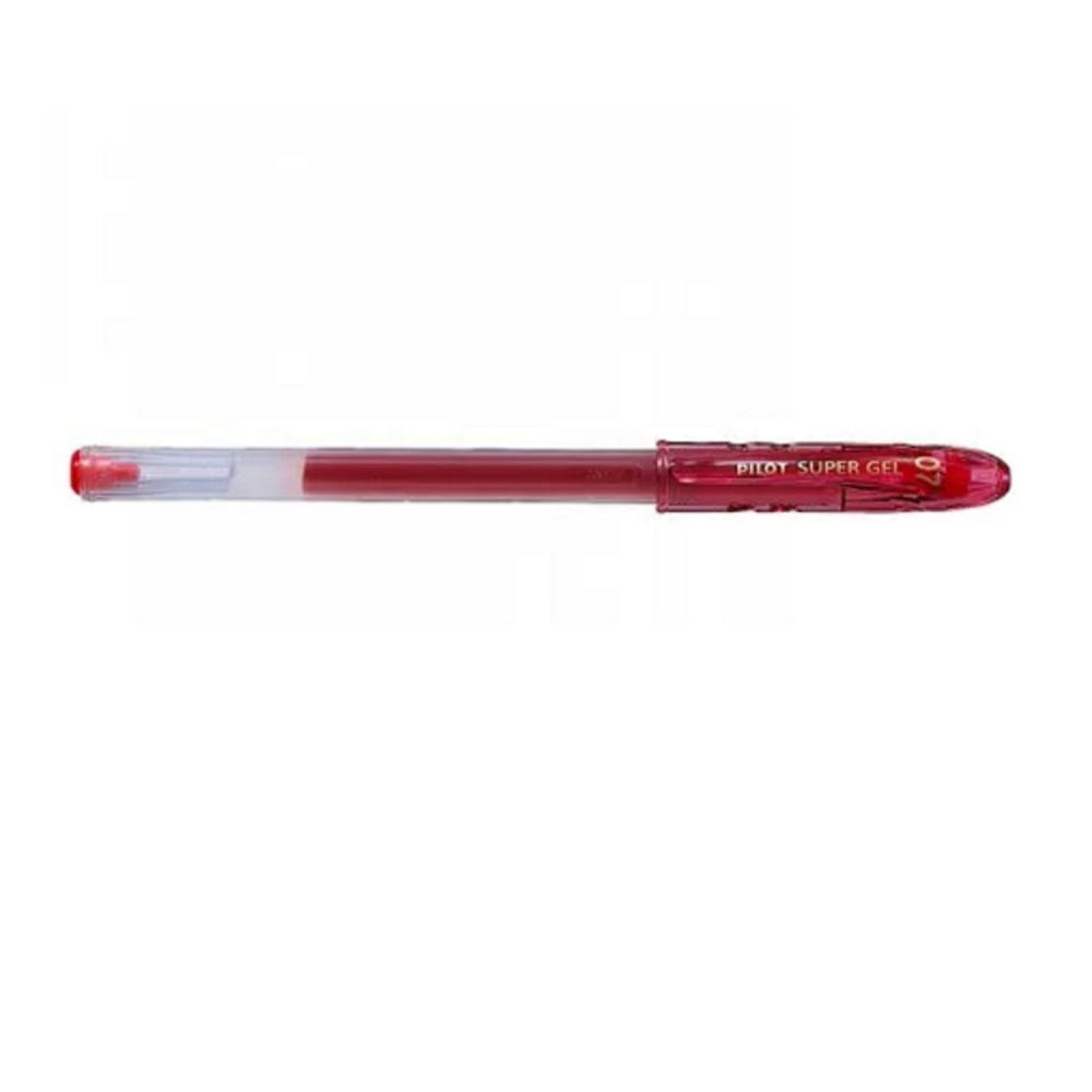 Roller cu gel Super Gel Pilot 0.7 mm varf mediu Roller cu gel Pilot Super Gel 0.7 mm rosu