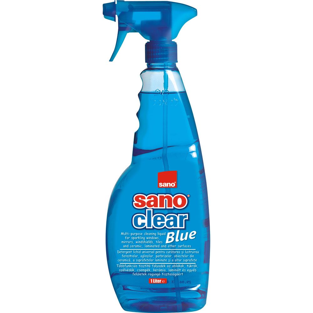 Detergent geamuri Sano Clear Blue, 1 l dacris.net imagine 2022 depozituldepapetarie.ro