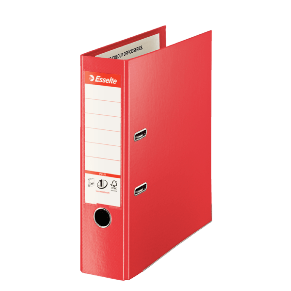 Biblioraft PP A4 8cm Esselte No.1 Power Jumbo Plus VIVIDA Biblioraft Esselte No.1 Power Jumbo Plus VIVIDA PP/PP 80 mm rosu