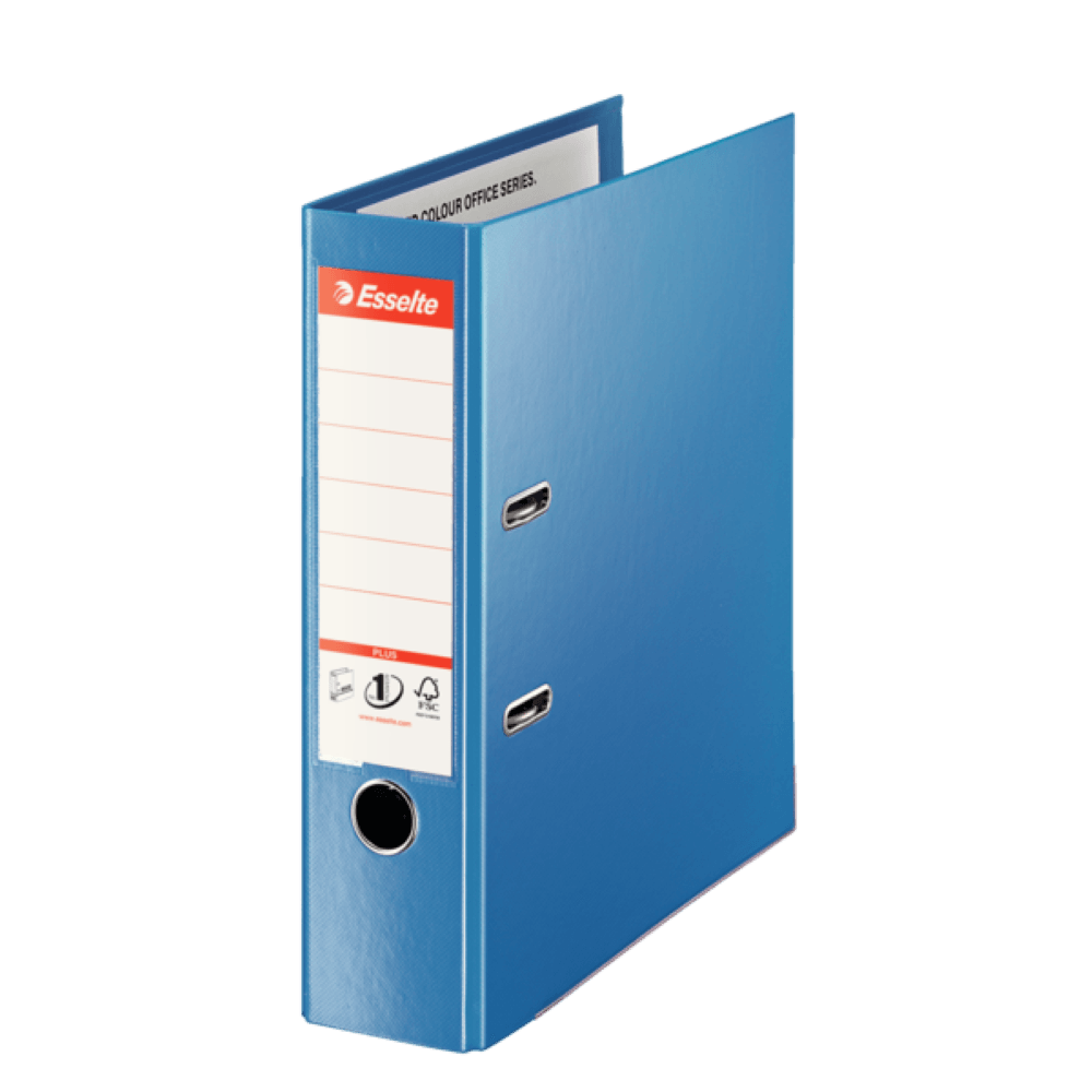 Biblioraft esselte no.1 power jumbo plus vivida, pp/pp, 80 mm, albastru