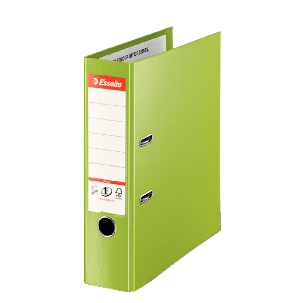 Biblioraft Esselte No.1 Power Jumbo Plus VIVIDA PP/PP 80 mm verde